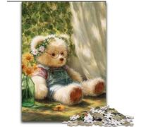 Puzzles pour Adultes et Adolescents, 1 000 pièces, Motif Ours en Peluche, pour entraîner Votre Cerveau et Vos Mains Cadeau d'anniversaire Unique pour Les 14 Ans et Plus, 50x75cm
