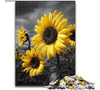 Puzzles pour Adultes et Adolescents, 1 000 pièces, Motif Tournesol, pour entraîner Votre Cerveau et Vos Mains Cadeau d'anniversaire Unique pour Les 14 Ans et Plus, 26x38cm