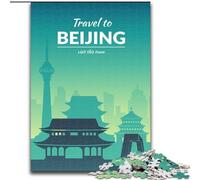 Puzzles pour Adultes et Adolescents, 1 000 pièces, Pékin, Chine, Jeux, Jouets, Cadeaux d'anniversaire Uniques, pour Les Enfants de 14 Ans et Plus, 26x38cm