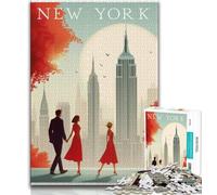 Puzzles pour Adultes et Adolescents, 1 000 pièces, Poster World, Aide Le Cerveau à exercer, Jouets addictifs pour cultiver la Patience, décoration Parfaite 50x75cm