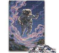 Puzzles pour Adultes et Adolescents, 1 000 pièces, Puzzles d'astronautes pour Adolescents, Jeux Amusants, décoration Murale, Cadeaux d'anniversaire et de Noël Uniques (75x50cm)