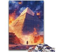 Puzzles pour Adultes et Adolescents, 1 000 pièces, Pyramides la Nuit, Aide Le Cerveau à exercer, Jouets addictifs pour cultiver la Patience, décoration Murale 26x38cm