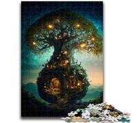 Puzzles pour Adultes et Adolescents, 1 000 pièces, Royaume Fantastique, pour Les 14 Ans et Plus Difficile à Terminer, mais Amusant et Humoristique, Cadeau d'anniversaire, 38x26cm