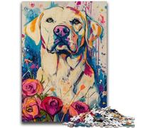 Puzzles pour Adultes et Adolescents,1 000 pièces,Style Labrador,Puzzle pour Adultes,Jeux d'activités familiales stimulants,Jouet de Bricolage pour décoration Murale de la Maison,Cadeaux (38x26cm)
