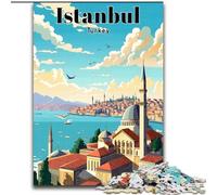 Puzzles pour Adultes et Adolescents, 1 000 pièces, Voyage à Istanbul, Turquie, Jeux, Jouets, Cadeaux d'anniversaire Uniques, pour Les Enfants de 14 Ans et Plus, 50x75cm