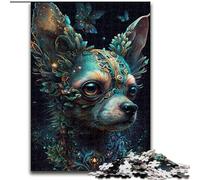 Puzzles pour Adultes et Adolescents, 1000 pièces, Adorable Chien Chihuahua, Jouets éducatifs, Jeux Anti-Stress, décoration d'intérieur Unique et Cadeaux (Taille 26x38cm)