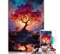 Puzzles pour Adultes et Adolescents, 1000 pièces, Arbre de Vie, Aide Le Cerveau à exercer, Jouets addictifs pour cultiver la Patience, décoration Parfaite (38x26cm)