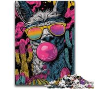 Puzzles pour Adultes et Adolescents 1000 pièces Art Alpaga Soulagement du Stress Défi Difficile Idéal comme Cadeau pour Toute la Famille 50x75cm