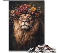 Puzzles pour Adultes et Adolescents 1000 pièces Art du Lion, adaptés aux Personnes de 14 Ans et Plus Jeux éducatifs Cadeaux du Père Noël Secret (Taille 26x38cm)