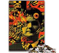 Puzzles pour Adultes et Adolescents 1000 pièces Art psychédélique Soulagement du Stress Défi Difficile À Offrir en Cadeau pour Toute la Famille 50x75cm
