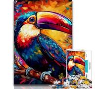 Puzzles pour Adultes et Adolescents 1000 pièces Art Toucans, Jeu Familial Anti-Stress, défi Difficile, renforce l'amour Entre Couples (75x50cm)