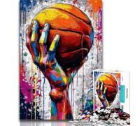Puzzles pour Adultes et Adolescents 1000 pièces Basket-Ball, Jeu Familial Anti-Stress, défi Difficile, renforce l'amour Entre Couples (38x26cm)