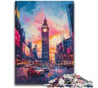 Puzzles pour Adultes et Adolescents 1000 pièces Big Ben à Londres Amusement en Famille idéal comme Cadeau pour Toute la Famille à partir de 14 Ans 26x38cm