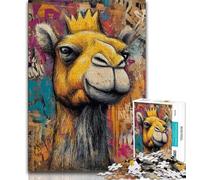 Puzzles pour Adultes et Adolescents 1000 pièces Camel Art, Jouets éducatifs, Jeux Anti-Stress, décoration d'intérieur Unique et Cadeaux (38x26cm)