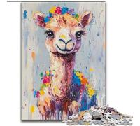 Puzzles pour Adultes et Adolescents 1000 pièces Camel Graffiti, Jeu éducatif, défi, Jouet pour améliorer la mémoire, à partir de 14 Ans (Taille 50x75cm)