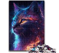 Puzzles pour Adultes et Adolescents 1000 pièces Chat coloré pour Les 14 Ans et Plus Beau Jeu de Conception Beau Jeu de Conception Superbe Cadeau 50x75cm