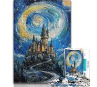 Puzzles pour Adultes et Adolescents, 1000 pièces, Château sous Les étoiles, Un défi à relever, mais Amusant et Humoristique, idéal pour Un Anniversaire ou Un Cadeau Unique (75x50cm)