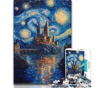 Puzzles pour Adultes et Adolescents, 1000 pièces, Château sous Les étoiles, Un défi à relever, mais Amusant et Humoristique, idéal pour Un Anniversaire ou Un Cadeau Unique (38x26cm)