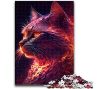 Puzzles pour Adultes et Adolescents 1000 pièces Chaton Lumineux Anti-Stress Défi Difficile À Offrir en Cadeau à Toute la Famille 26x38cm