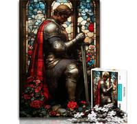 Puzzles pour Adultes et Adolescents 1000 pièces Chevalier majestueux médiéval, Jeux familiaux Amusants, idéal comme Cadeau pour Toute la Famille à partir de 14 Ans 38x26cm