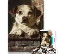 Puzzles pour Adultes et Adolescents 1000 pièces Chien Heureux, Jeu Familial Anti-Stress, défi Difficile, renforce l'amour Entre Couples (75x50cm)