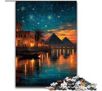 Puzzles pour Adultes et Adolescents, 1000 pièces, Ciel étoilé, Pyramide, Jouets éducatifs, Anti-Stress, décoration d'intérieur Unique et Cadeaux (Taille 50x75cm)