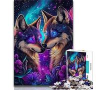 Puzzles pour Adultes et Adolescents 1000 pièces Deux Tigres, Jouets éducatifs, Jeux Anti-Stress, décoration d'intérieur Unique et Cadeaux (38x26cm)