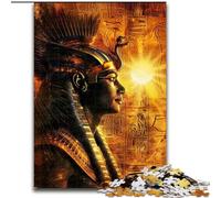 Puzzles pour Adultes et Adolescents 1000 pièces Dieu égyptien Antique Râ, Jeu Stimulant et Familial avec des pièces entièrement emboîtables de Formes aléatoires (Taille 26x38cm)