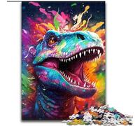 Puzzles pour Adultes et Adolescents 1000 pièces Dinosaures Anciens, Difficiles à compléter mais Amusants et Humoristiques, Cadeau d'anniversaire, Cadeaux, Art Mural 38x26cm