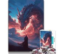 Puzzles pour Adultes et Adolescents 1000 pièces Dragon Chinois Fantastique, Jeu Familial Anti-Stress, défi Difficile, renforce l'amour Entre Couples (38x26cm)