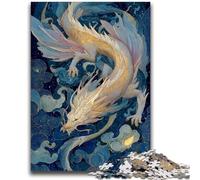 Puzzles pour Adultes et Adolescents 1000 pièces Dragon Chinois pour et à partir de 14 Ans Jeu Pratique Jeu de Noël Cadeaux 50x75cm