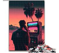 Puzzles pour Adultes et Adolescents 1000 pièces, esthétique Vaporwave, Chaque pièce est Unique - Jeu Familial Stimulant pour Les 14 Ans (Taille 50x75cm)