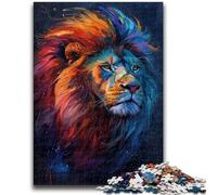 Puzzles pour Adultes et Adolescents 1000 pièces Fantastique Beau Lion pour Les 14 Ans et Plus Beau Jeu de Conception Beau Jeu de Conception Superbe Cadeau 50x75cm