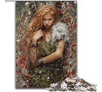Puzzles pour Adultes et Adolescents 1000 pièces Fantasy Dark Girl Jeu Stimulant et Jeu Familial Décoration Murale Cadeaux d'anniversaire et de Noël Uniques 26x38cm