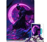Puzzles pour Adultes et Adolescents 1000 pièces Fantasy Ninja Warrior, Jeu éducatif Familial, avec pièces entièrement emboîtables de Formes aléatoires pour Les Enfants de 14 Ans et Plus 38x26cm
