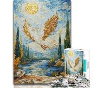 Puzzles pour Adultes et Adolescents 1000 pièces Fantasy Phoenix, Jeux éducatifs, décoration de la Maison, Jeu éducatif pour Anniversaire, Noël (75x50cm)