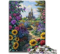 Puzzles pour Adultes et Adolescents 1000 pièces Fleurs Tournesol Jouet éducatif Anti-Stress Interaction Parent-Enfant pour et 14 Ans 50x75cm