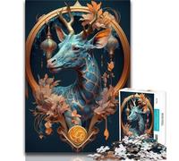 Puzzles pour Adultes et Adolescents 1000 pièces Girafe Enchantement Sorts Adolescent Puzzle Jeu Stimulant pour Est idéal comme Cadeau pour Toute la Famille 38x26cm