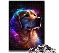 Puzzles pour Adultes et Adolescents 1000 pièces Golden Retriever pour Les 14 Ans et Plus Beau Jeu de Conception Beau Jeu de Conception Superbe Cadeau 50x75cm