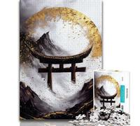 Puzzles pour Adultes et Adolescents 1000 pièces Golden Torii Gate, Jeux familiaux Amusants, idéal comme Cadeau pour Toute la Famille à partir de 14 Ans 38x26cm
