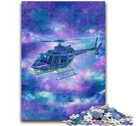 Puzzles pour Adultes et Adolescents 1000 pièces Hélicoptère de rêve Anti-Stress Défi Difficile À Offrir en Cadeau à Toute la Famille 26x38cm