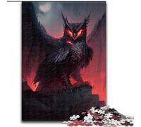 Puzzles pour Adultes et Adolescents 1000 pièces Hibou du Diable, Jeu éducatif et Stimulant pour améliorer la mémoire (à partir de 14 Ans) (Taille 26x38cm)