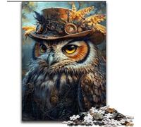 Puzzles pour Adultes et Adolescents 1000 pièces Hibou mystérieux, éducatif et idéal comme Cadeau pour Toute la Famille (Taille 26x38cm)