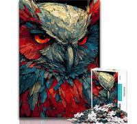 Puzzles pour Adultes et Adolescents 1000 pièces Hibou, pour Jeu éducatif, défi, Cadeau d'anniversaire, décoration Murale (75x50cm)