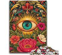 Puzzles pour Adultes et Adolescents 1000 pièces Jungle Eyes Relax Games Jeu éducatif pour Anniversaire, Noël pour et jusqu'à 14 Ans 26x38cm