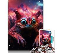 Puzzles pour Adultes et Adolescents 1000 pièces Lémurien de la Nuit étoilée, Jeu Familial Anti-Stress, défi Difficile, renforce l'amour Entre Couples (75x50cm)