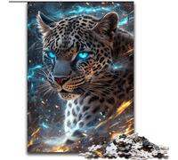 Puzzles pour Adultes et Adolescents 1000 pièces Léopard Fantastique, Jouets éducatifs et Anti-Stress, Interaction Parent-Enfant (Taille 26x38cm)