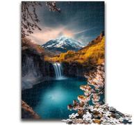 Puzzles pour Adultes et Adolescents 1000 pièces Magnifiques Montagnes et Lacs Jouets Jeux éducatifs Soulagement du Stress Convient pour la décoration de Bureau 26x38cm