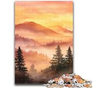 Puzzles pour Adultes et Adolescents 1000 pièces Matin d'automne Amusement en Famille Idéal comme Cadeau pour Toute la Famille à partir de 14 Ans 50x75cm