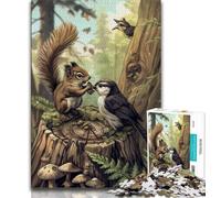 Puzzles pour Adultes et Adolescents 1000 pièces Moineaux et méduses, pour Jeu éducatif, défi, Cadeau d'anniversaire, décoration Murale (38x26cm)